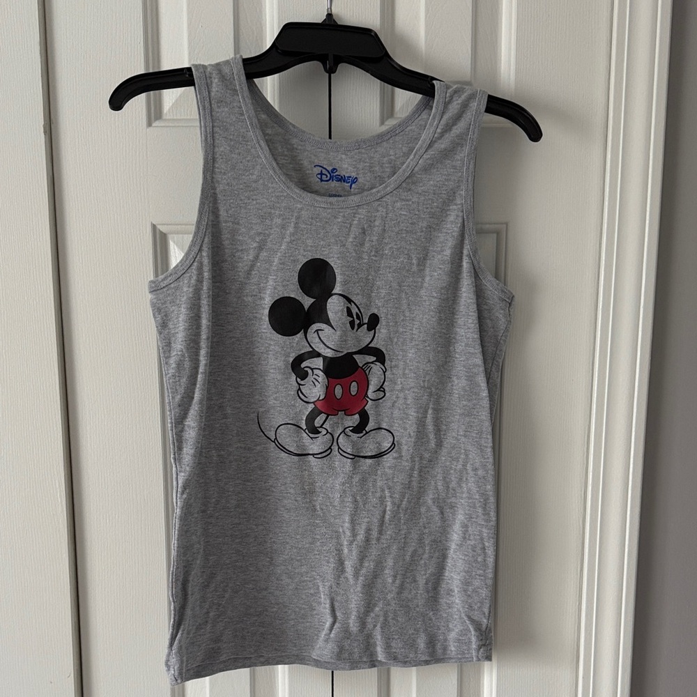 Disney Gray Tank Top with Mickey Mouse Junior’s XL